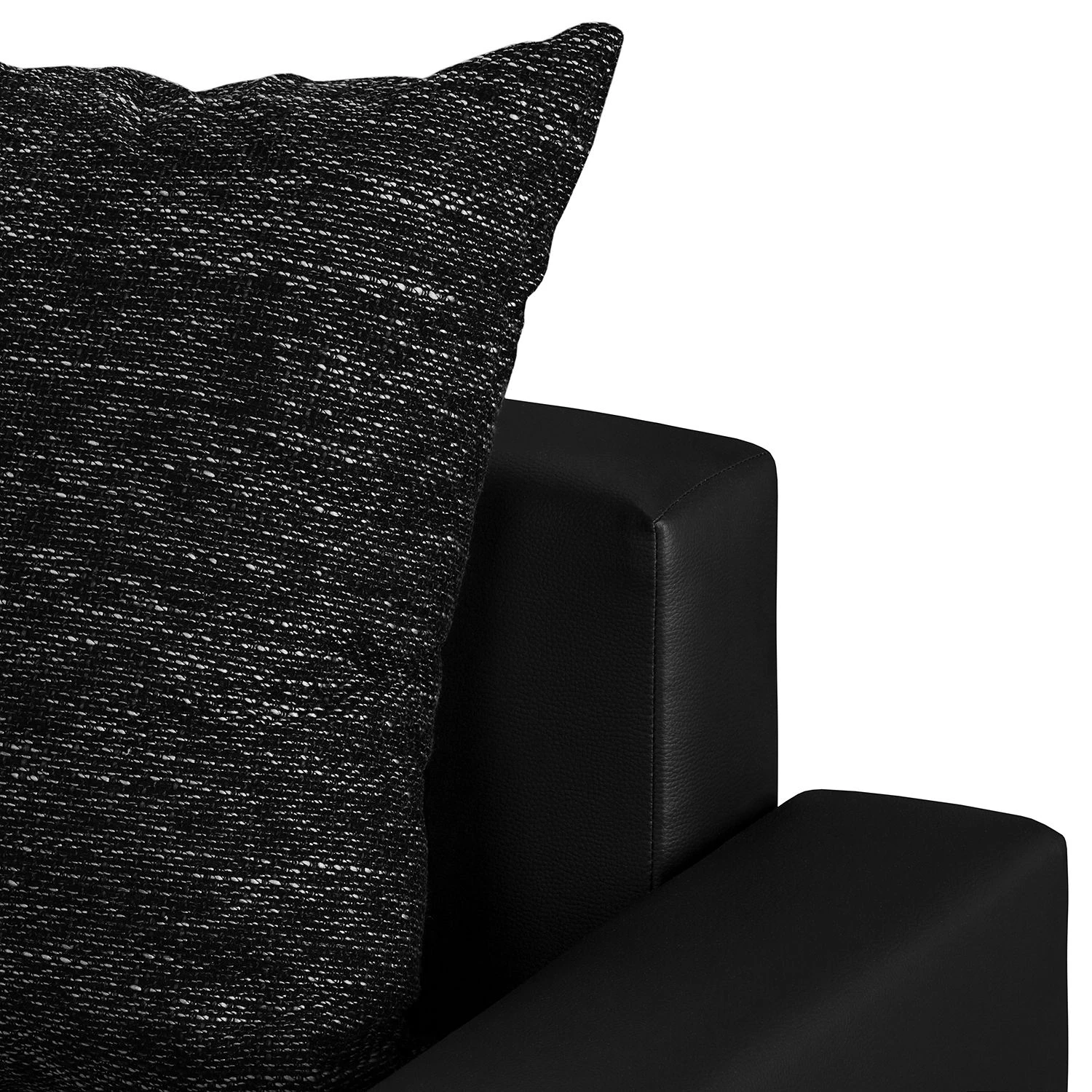 Fredriks Wohnlandschaft Sibenik - (mit Schlaffunktion) - Kunstleder/Strukturstoff - Anthrazit - Longchair davorstehend links / Ottomane rechts 15 Fredriks Wohnlandschaft Sibenik - (mit Schlaffunktion) - Kunstleder/Strukturstoff - Anthrazit - Longchair davorstehend links / Ottomane rechts – Bild 15