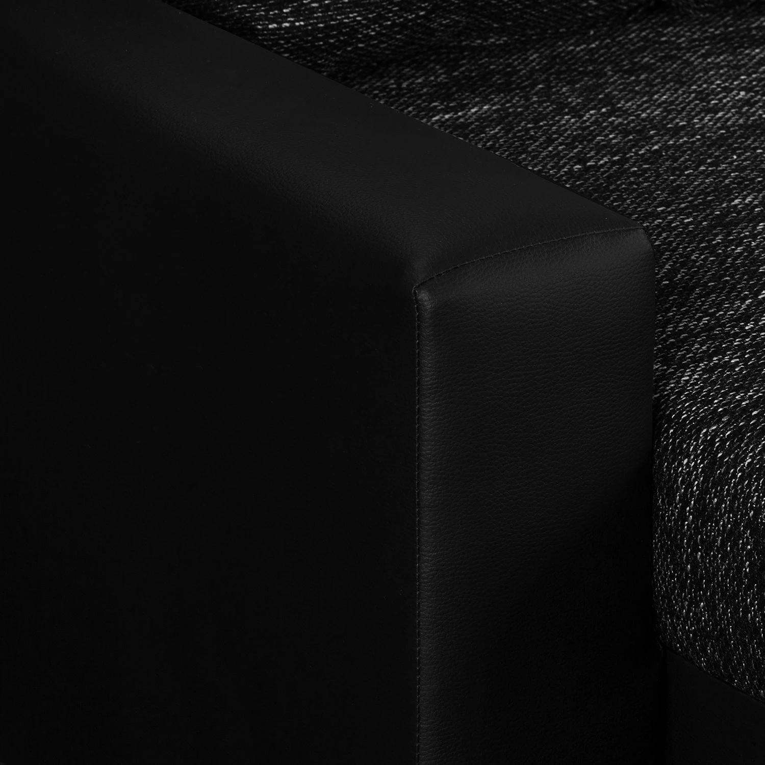 Fredriks Wohnlandschaft Sibenik - (mit Schlaffunktion) - Kunstleder/Strukturstoff - Anthrazit - Longchair davorstehend links / Ottomane rechts 17 Fredriks Wohnlandschaft Sibenik - (mit Schlaffunktion) - Kunstleder/Strukturstoff - Anthrazit - Longchair davorstehend links / Ottomane rechts – Bild 17