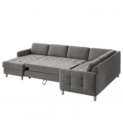 Fredriks Wohnlandschaft Tanete - Strukturstoff - Grau - Longchair davorstehend links / Ottomane rechts - Schlaffunktion -Wohnzimmermöbel boutique en ligne wohnlandschaft tanete strukturstoff longchair davorstehend links ottomane rechts mit schlaffunktion grau 5145268