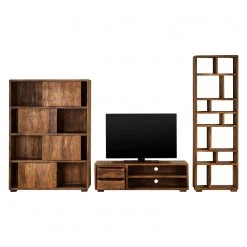 Ars manufacti Wohnwand Trangle (3-teilig) - Sheesham massiv -Wohnzimmermöbel boutique en ligne wohnwand trangle 3 teilig sheesham massiv 3472257