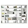 Loftscape XXL Regalwand Emporior III - Cremeweiß - Mit Beleuchtung