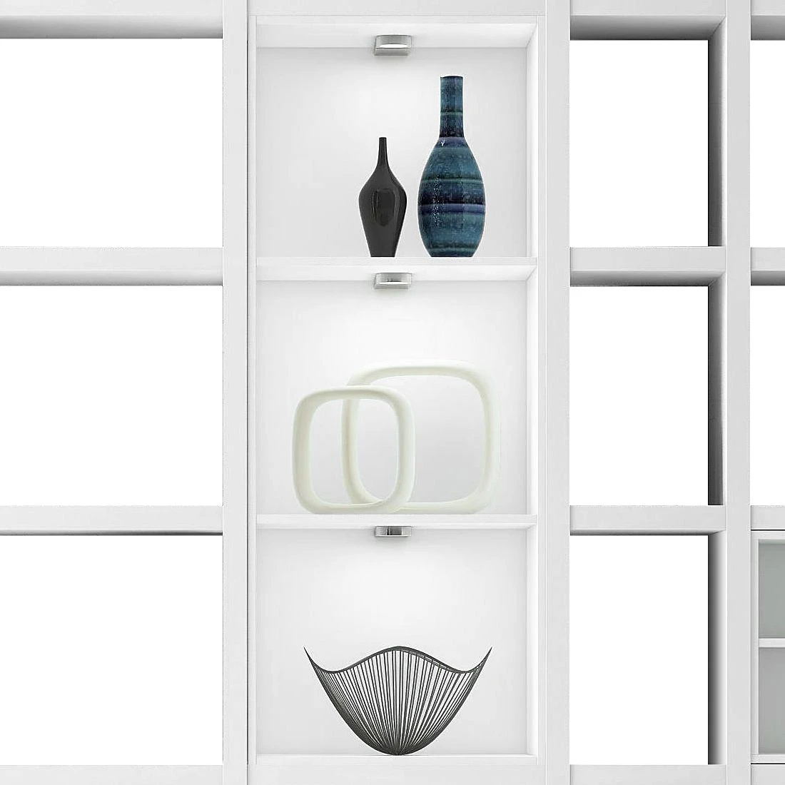 Loftscape XXL Regalwand Emporior VII - Weiß - Mit Beleuchtung 5 Loftscape XXL Regalwand Emporior VII - Weiß - Mit Beleuchtung – Bild 5