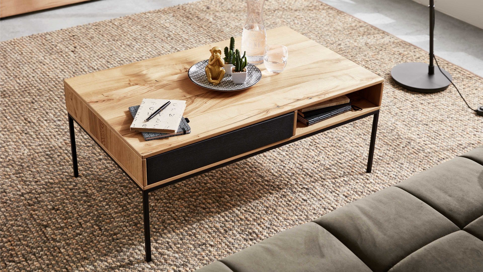 Wohnzimmermöbel boutique en ligne 11 Wohnzimmermöbel boutique en ligne -Wohnzimmermöbel boutique en ligne Couchtisch Interliving aus Holz in Holzfarben Interliving Esszimmer Serie 5604 Couchtisch V466 0308A Eiche rustico und Anthrazit ca 100 x 60 cm guenstiger